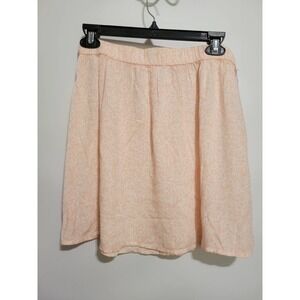 Abound Skirt Women's Medium White-Pink Mini Moo Elastic Waist